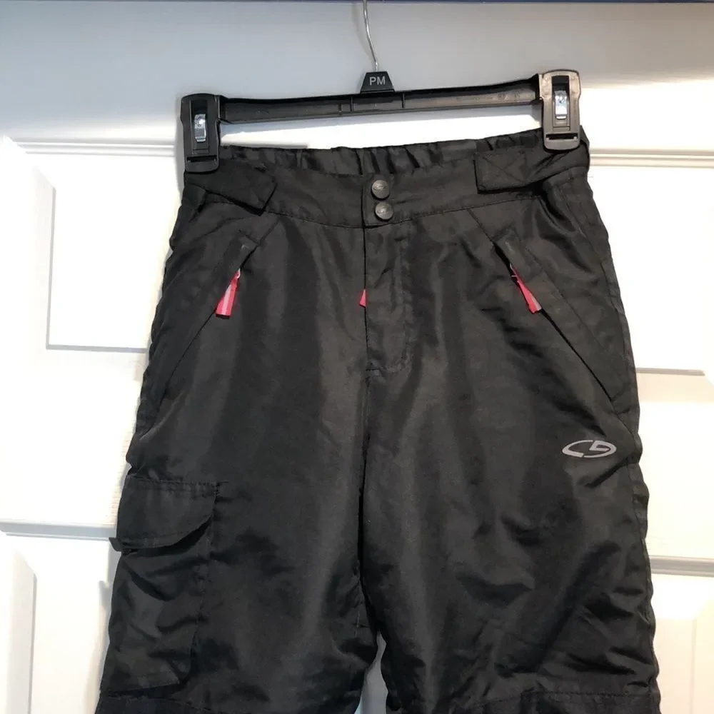 Champion black children snow pants size 7/8